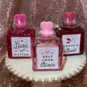 2024 bullseye playground valentines 3 love glass bottles